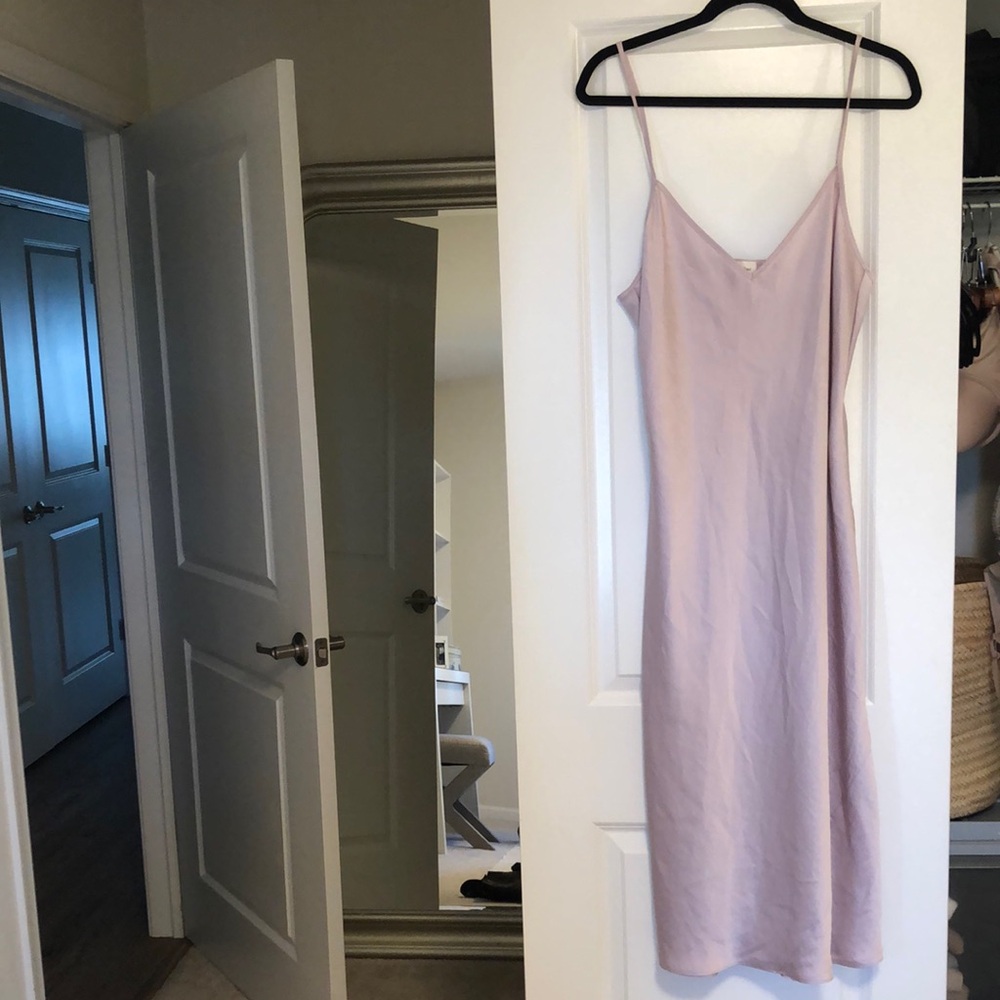 Aritzia Wilfred Lavender Slip Dress